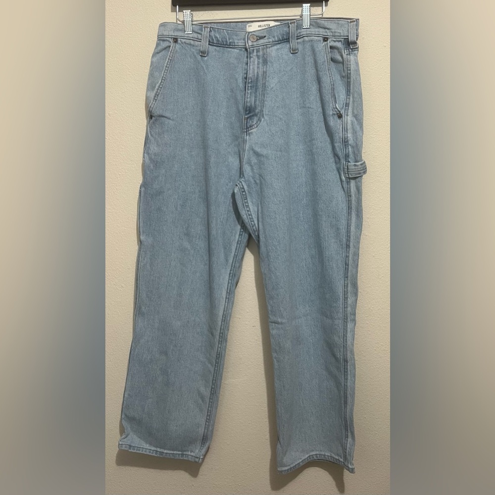 Hollister Men’s Baggy Blue Jeans W34/L30